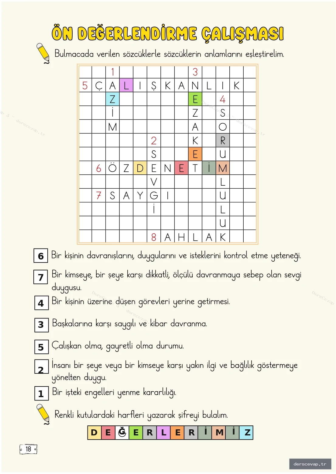Sayfa 18 etkinliği