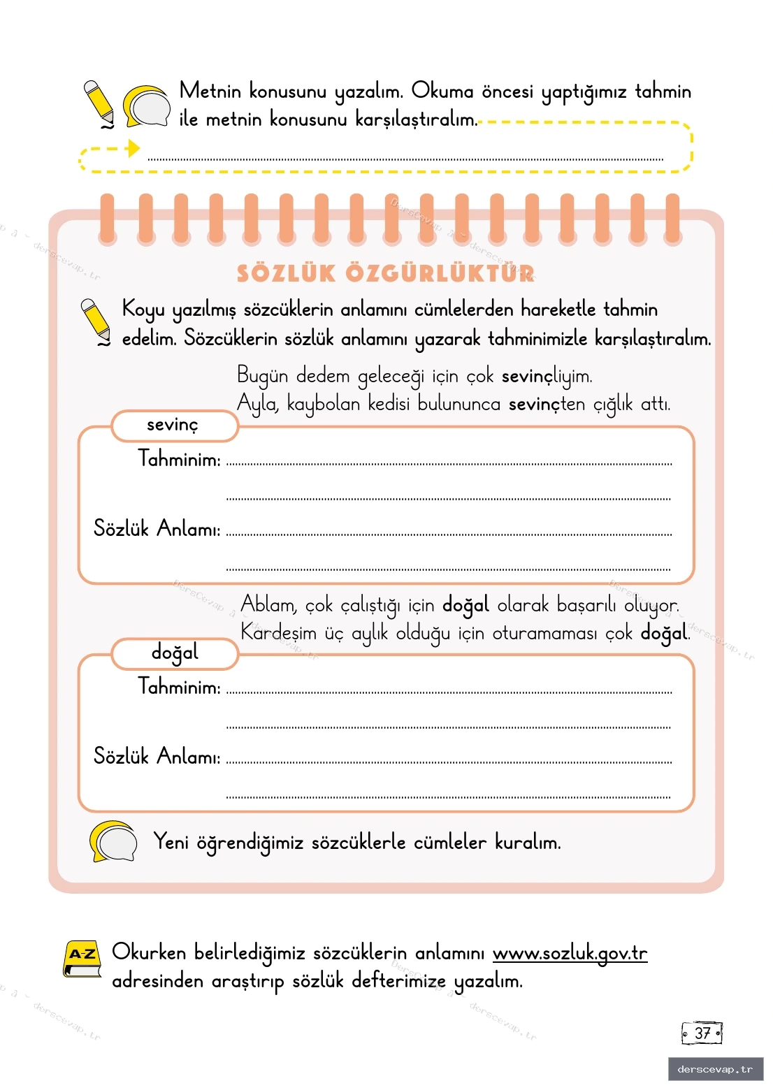 Sayfa 37 etkinliği