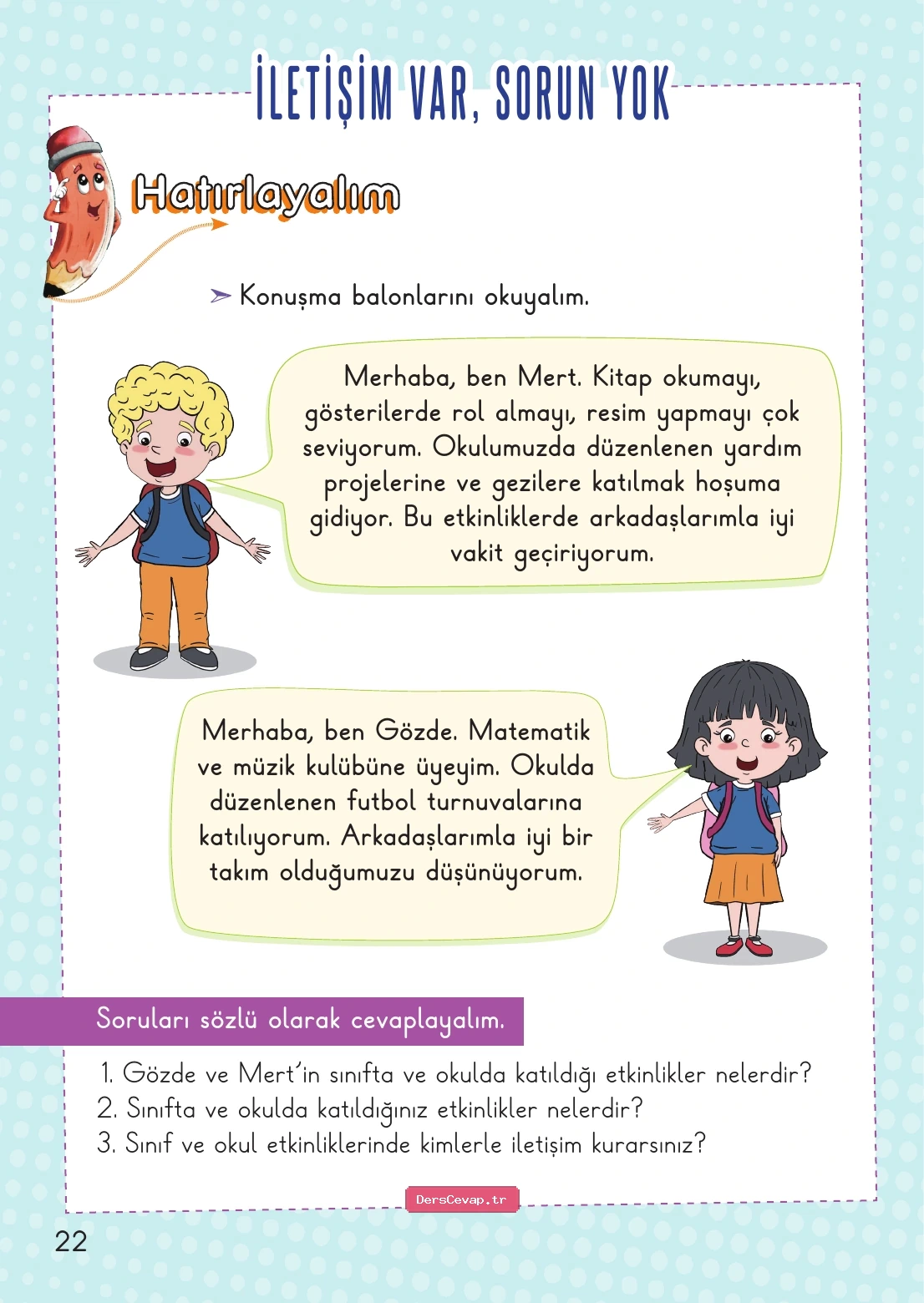 Sayfa 22 etkinliği