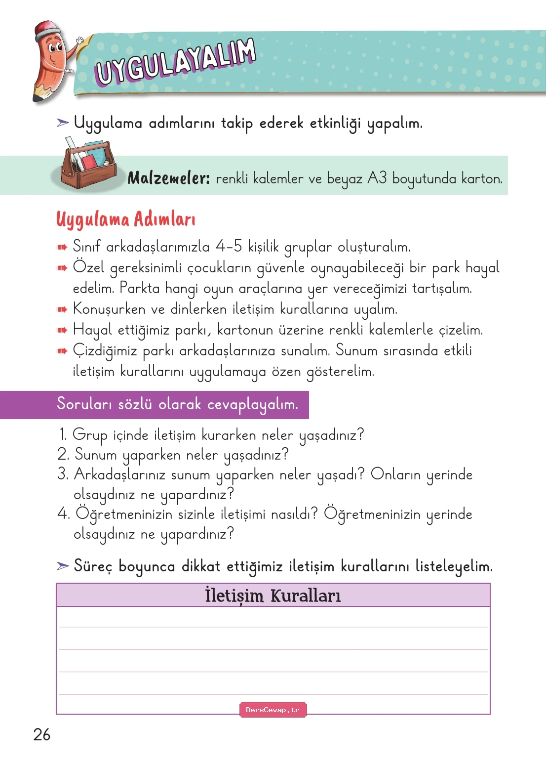 Sayfa 26 etkinliği