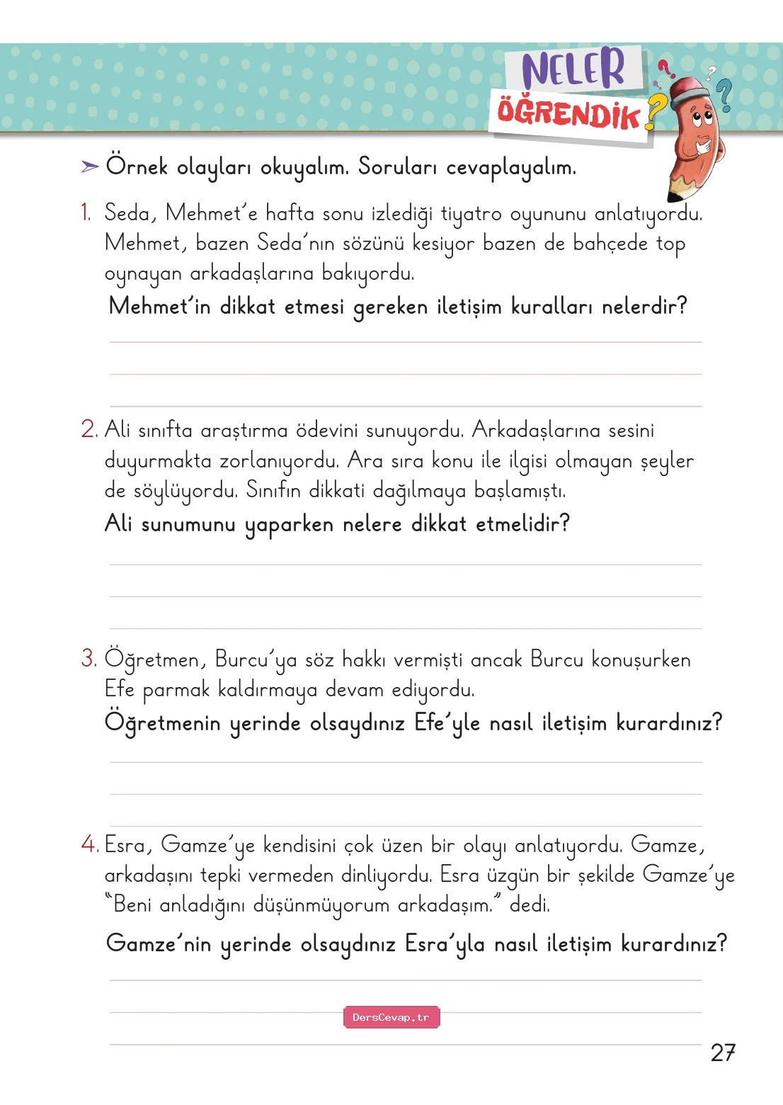 Sayfa 27 etkinliği