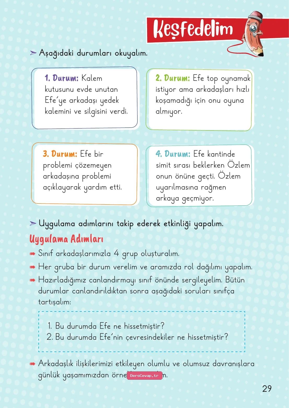 Sayfa 29 etkinliği