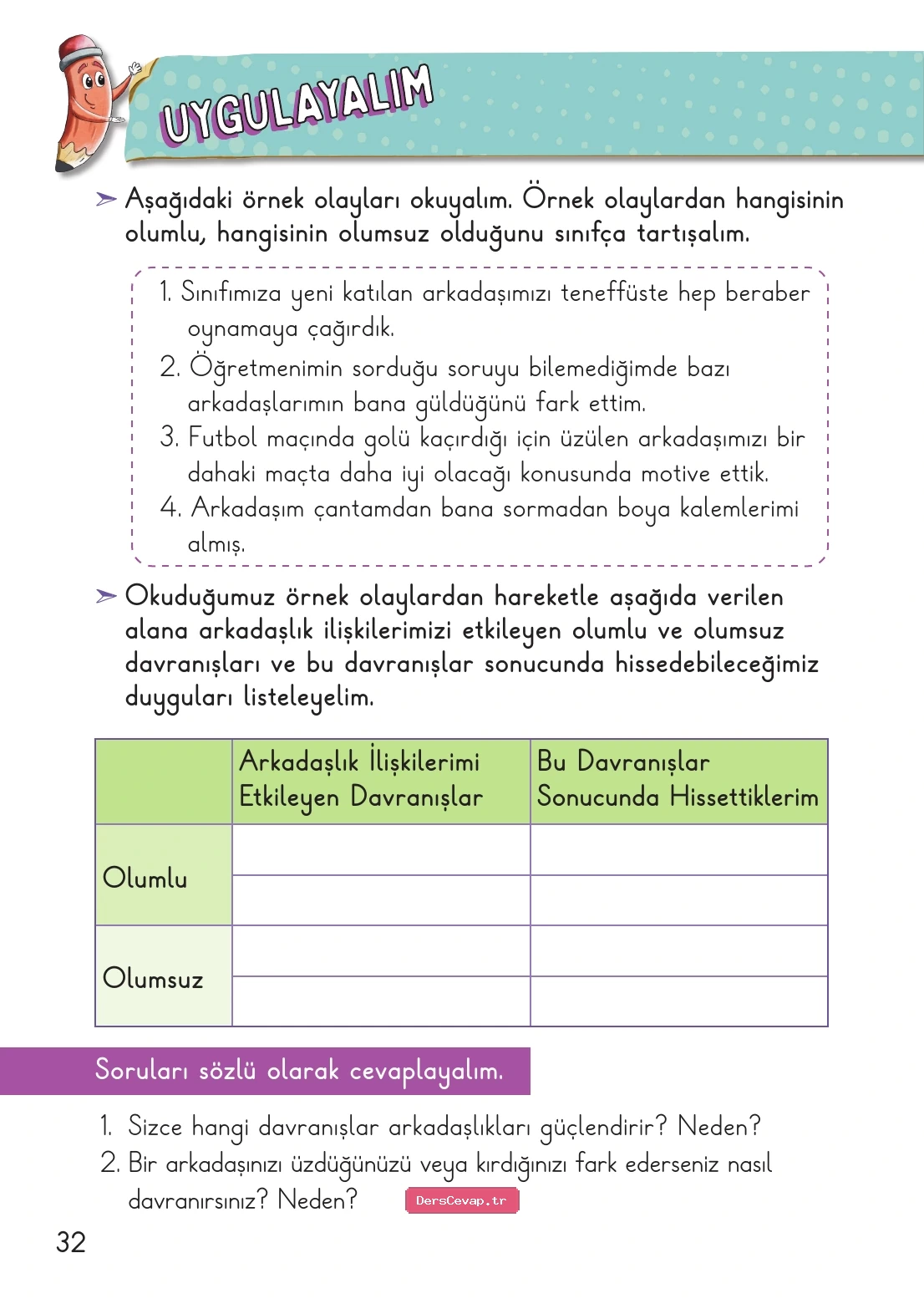 Sayfa 32 etkinliği
